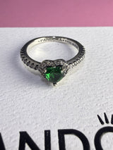 ANILLO CORAZON VERDE — foto real