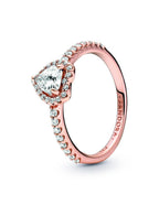 Anillo Baño Rosa Corazón Blanco