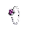 Anillo Corazon Morado