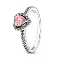 Anillo Corazon Rosa
