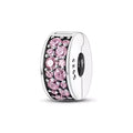 Charm Separador Piedreria Rosa