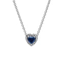 Collar Corazon Azul