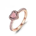 Anillo Baño Rosa Corazon Compromiso