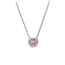 Collar Corazon Rosa