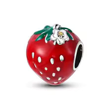 Charm Fresa Hojas Verdes