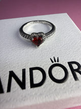 ANILLO CORAZON ROJO — foto real