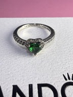 ANILLO CORAZON VERDE — foto real