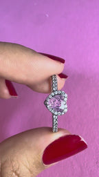 ANILLO CORAZON ROSA — video real